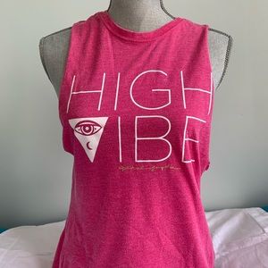 Spiritual Gangster pink muscle tank